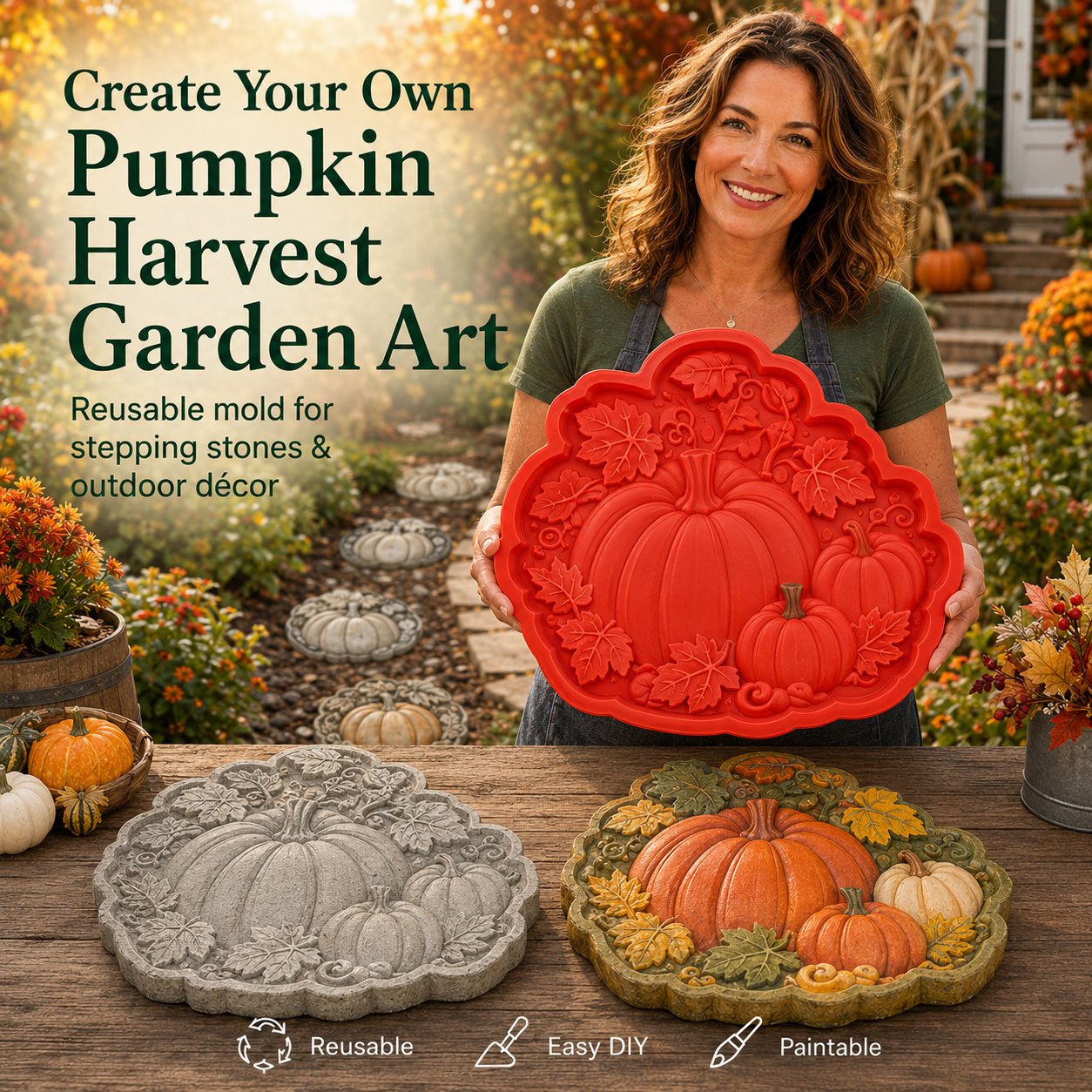 💥 LAST DAY 49% OFF - 🌻Reusable Garden Art Mold – Make Your Garden Truly One of a Kind (📦Buy 2 Free Shipping)