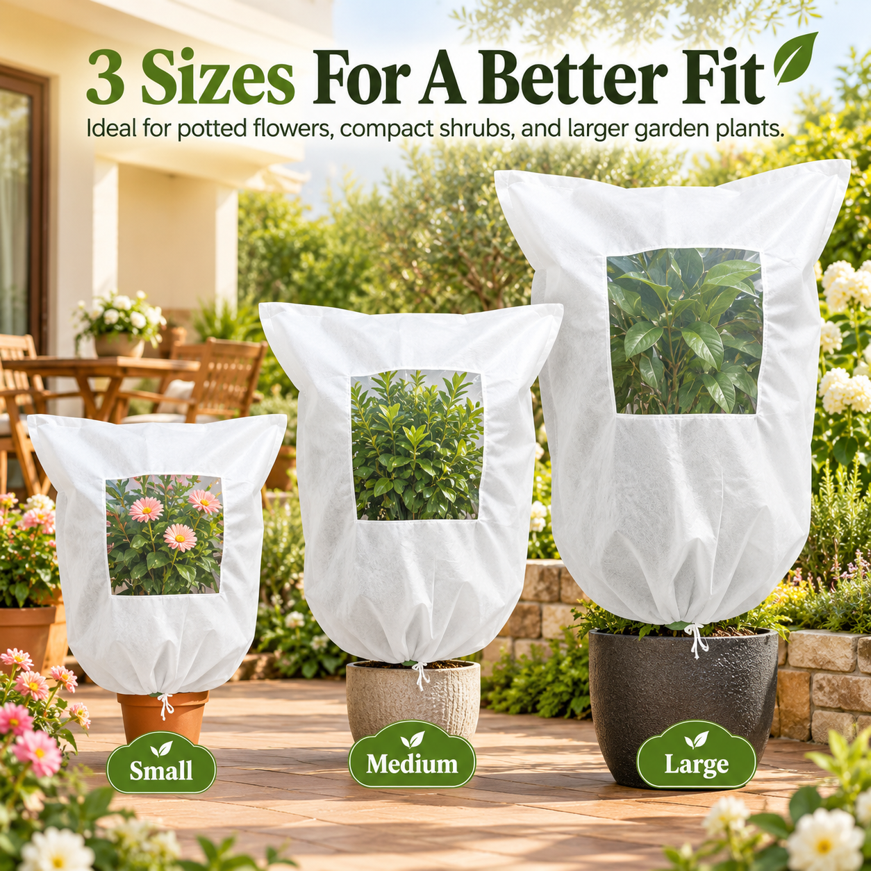 🔥 Plant Frost Cover Nonwoven Reusable Warm Shrubs Blanket