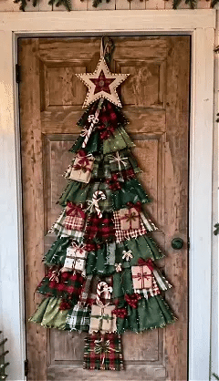 🔥 SPECIAL OFFER |🎄Beginner-Friendly DIY Oversized Patchwork Christmas Tree Door Hanging Kit💕