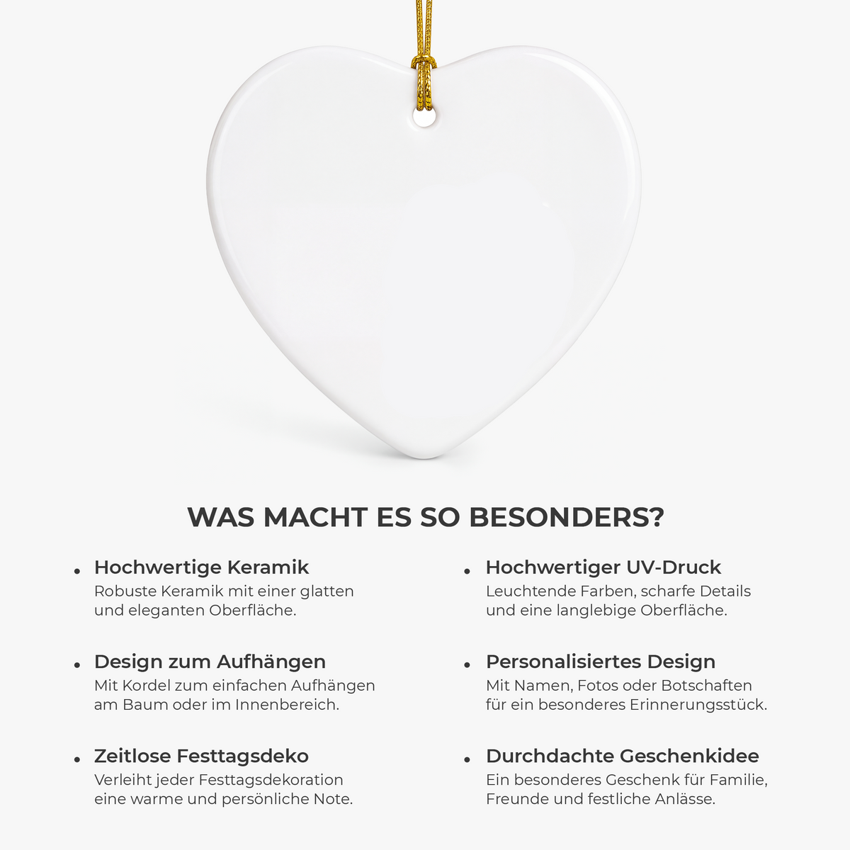 Erstes Weihnachten Als Familie Zu Zweit - Personalisierter Weihnachtsschmuck Keramik Fußabdruck