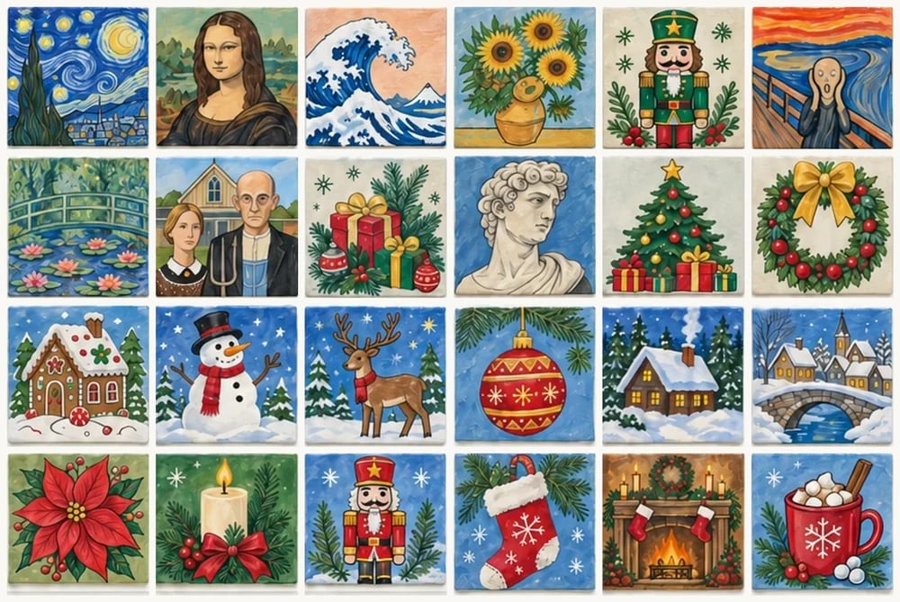 🎄 24 Days of Painting Advent Calendar – Christmas DIY Art Kit 🎨✨ 3