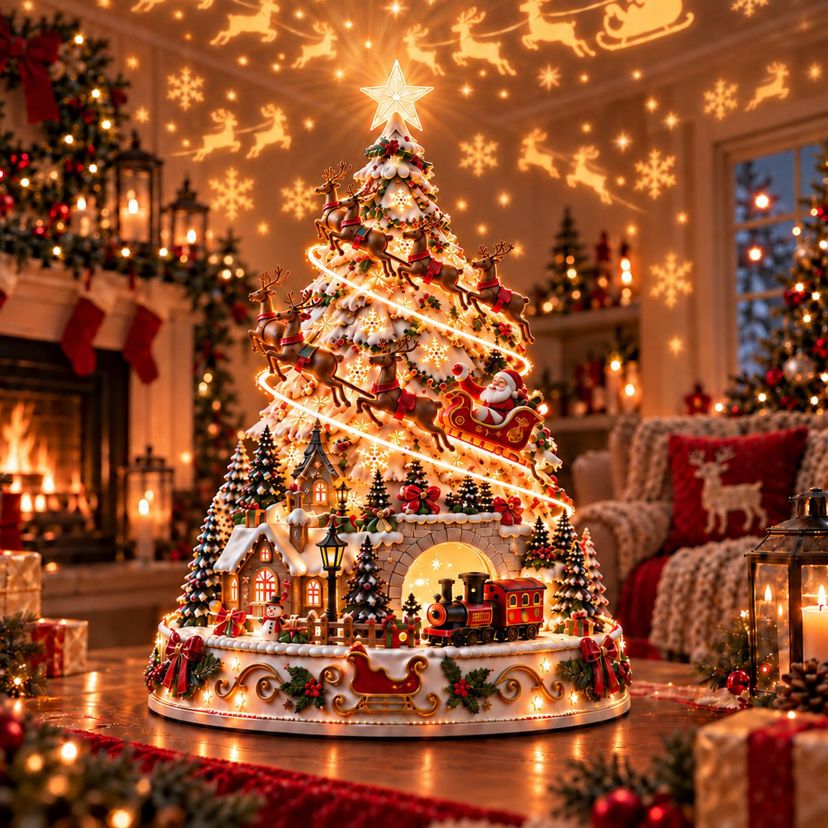 🏆 60,000+ Sold - 🎄MerryRealm Christmas Village Lightscape Tree