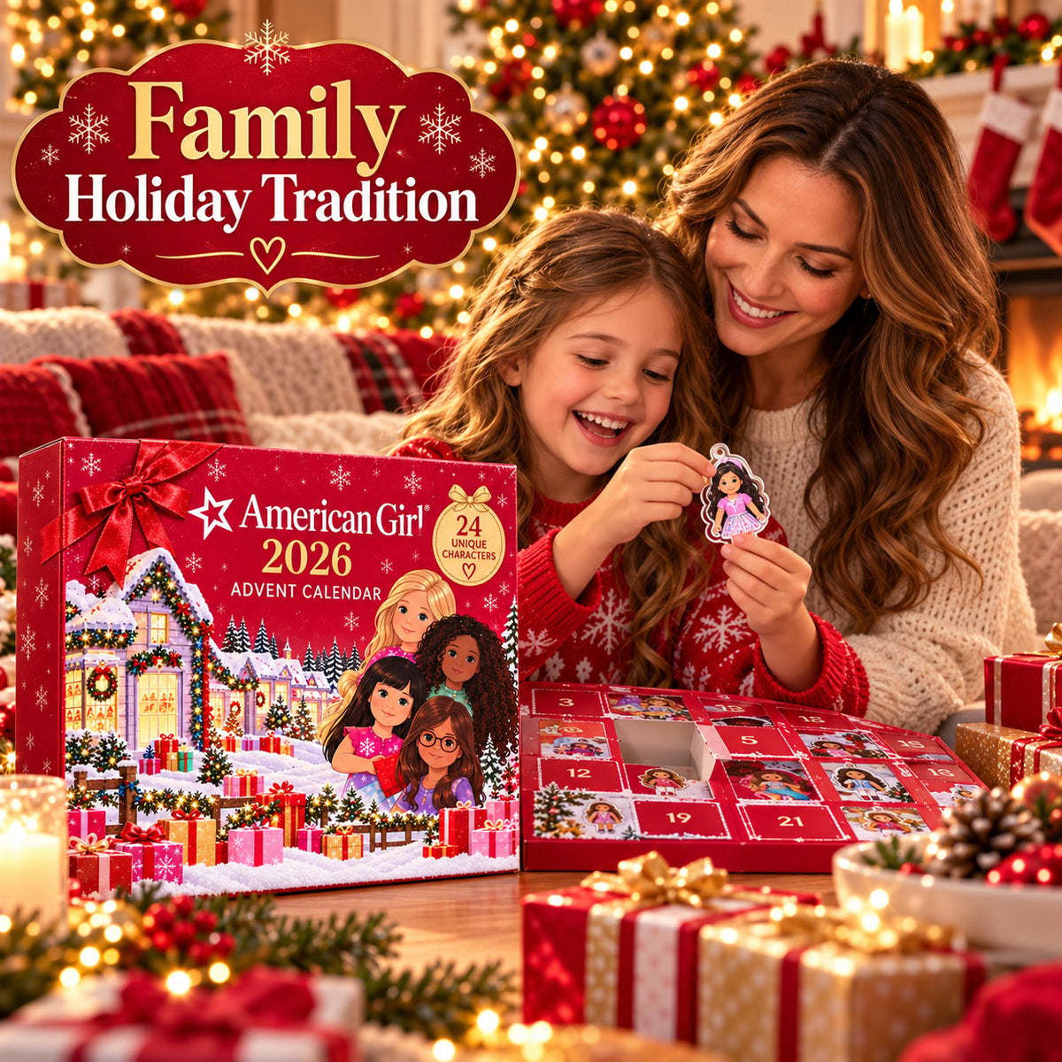 24-Day Pink Advent Calendar with Collector Minis
