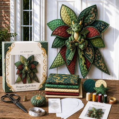 🔥LAST DAY 50% OFF - 🎀 Beginner-Friendly Oversized Quilted Bow Sewing Kit