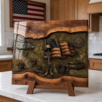 🔥Free Shipping Today-Handcrafted Veteran Memorial Display Boards