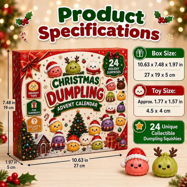 🎄Christmas Dumpling Advent Calendar 2026 | 24 Days of Squishy Surprises🎁