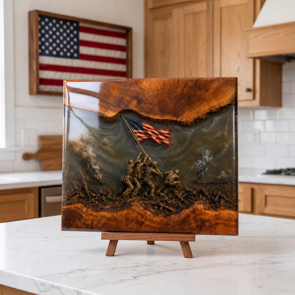 🔥Free Shipping Today-Handcrafted Veteran Memorial Display Boards