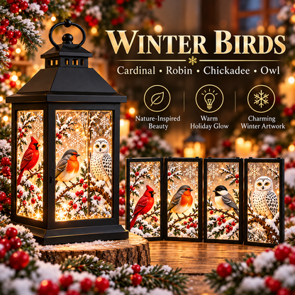 Interchangeable Crystal Lantern – Light-Up Holiday Decor