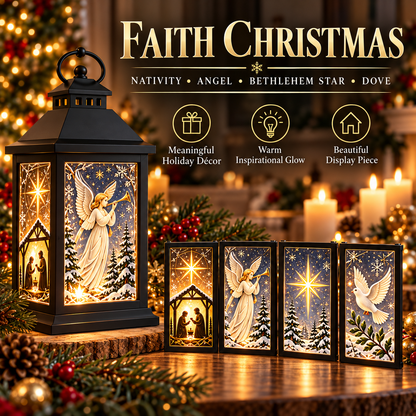 Interchangeable Crystal Lantern – Light-Up Holiday Decor