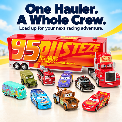 Transporter Truck & Die-Cast Cars Play Set – product view 1