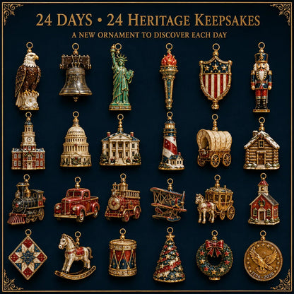 🔥Last 30pcs✨⏰ Limited anniversary edition✨50% OFF!🔥America 250th Anniversary Heritage Christmas Advent Calendar