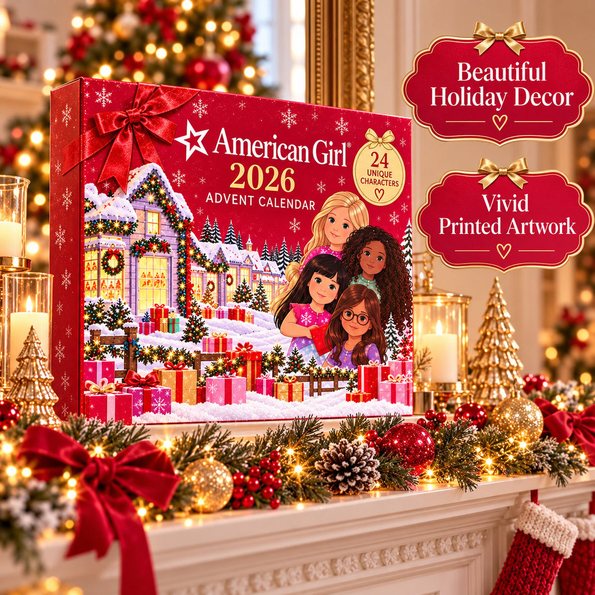 24-Day Pink Advent Calendar with Collector Minis
