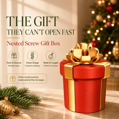 Nested Screw Gift Box – Layer-by-Layer Prank Challenge – product view 5