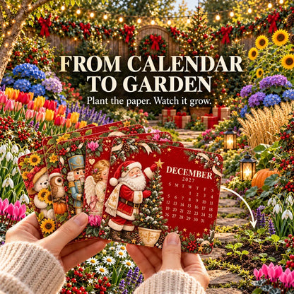 🎄🌱 Christmas Limited Edition – Eco-Friendly Plantable “Timeless” Seed Calendar 2027 🌸🌿