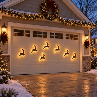 LED Reindeer Wall Decorations