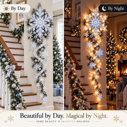 ❄️Giant Snowflake Blizzard Trail™- Let the Snowstorm Glow Indoors