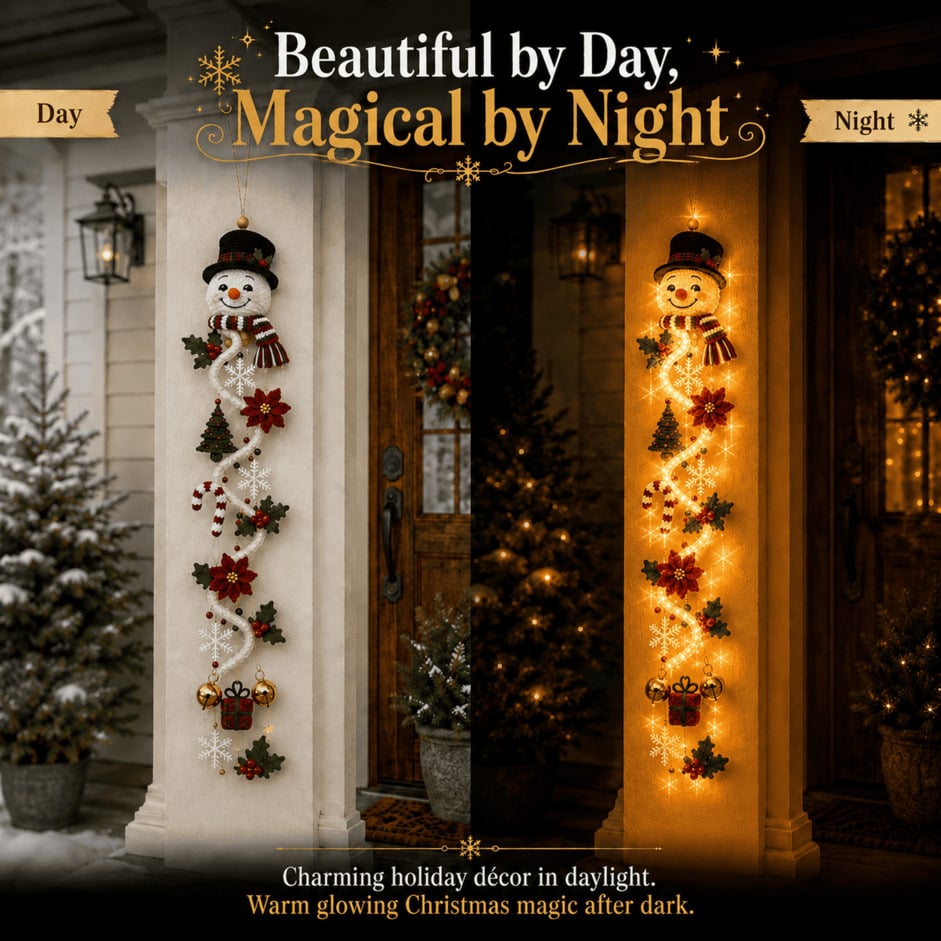 ⏳ Last Day 70% OFF – 🎄 Glowing Christmas Door Hanger