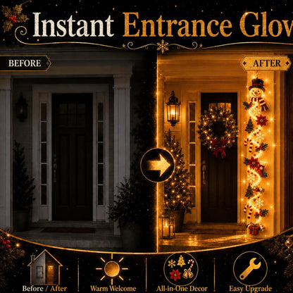 ⏳ Last Day 70% OFF – 🎄 Glowing Christmas Door Hanger