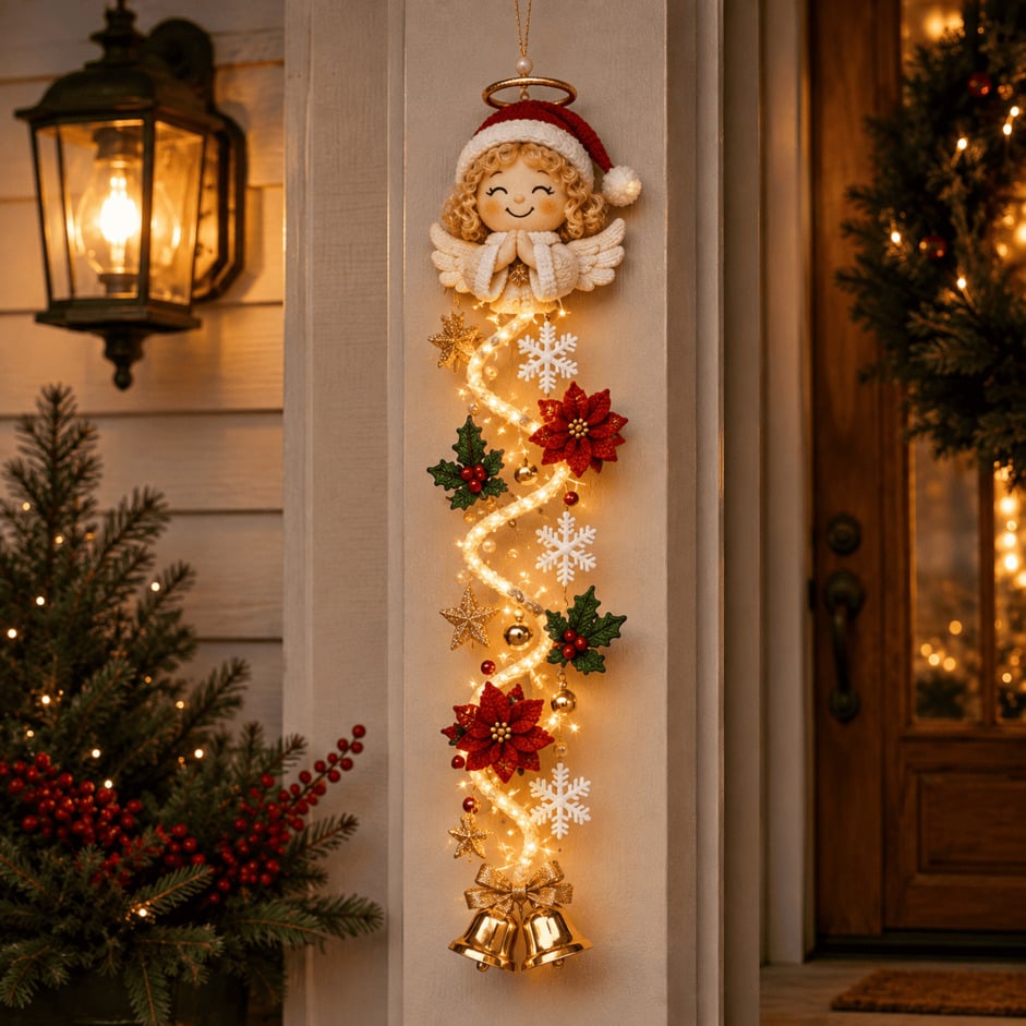 ⏳ Last Day 70% OFF – 🎄 Glowing Christmas Door Hanger
