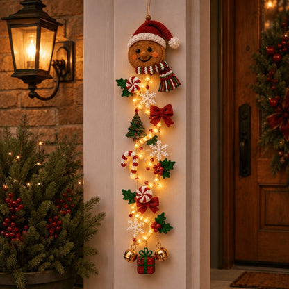 ⏳ Last Day 70% OFF – 🎄 Glowing Christmas Door Hanger