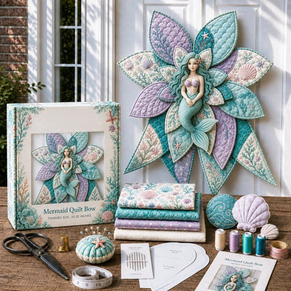 🔥LAST DAY 50% OFF - 🎀 Beginner-Friendly Oversized Quilted Bow Sewing Kit