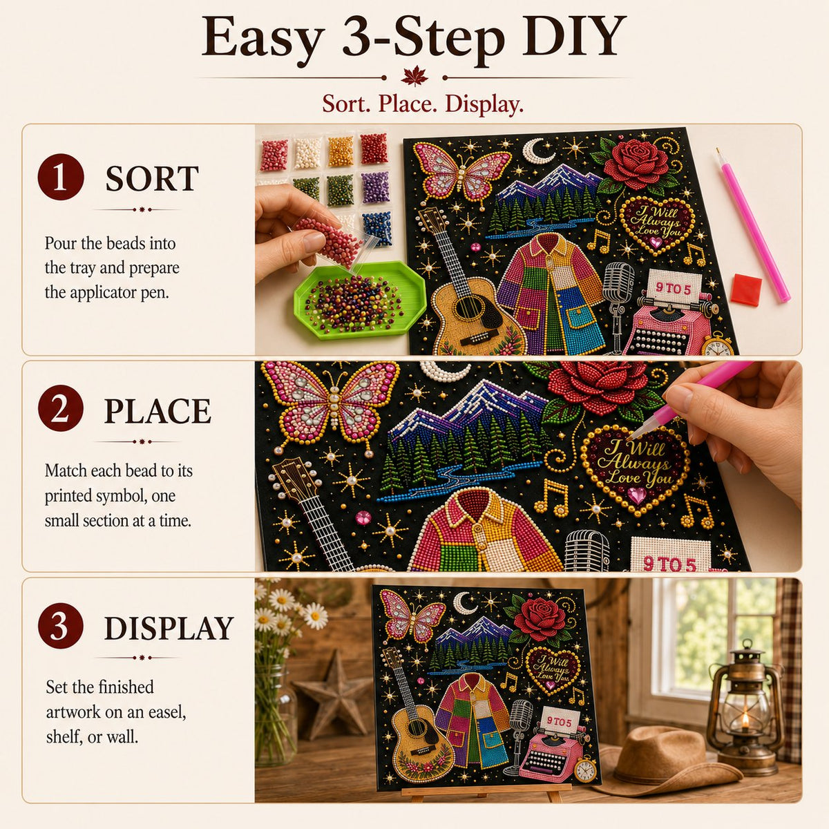 💥 LAST DAY 49% OFF – 🎤 Premium 3D Pearl Dolly Country Music Tribute Art Kit | Luxury Flocked Canvas with Scratch-Resistant Non-Fading Acrylic Resin Pearls & Faceted Drills DIY Keepsake Decor 💎✨