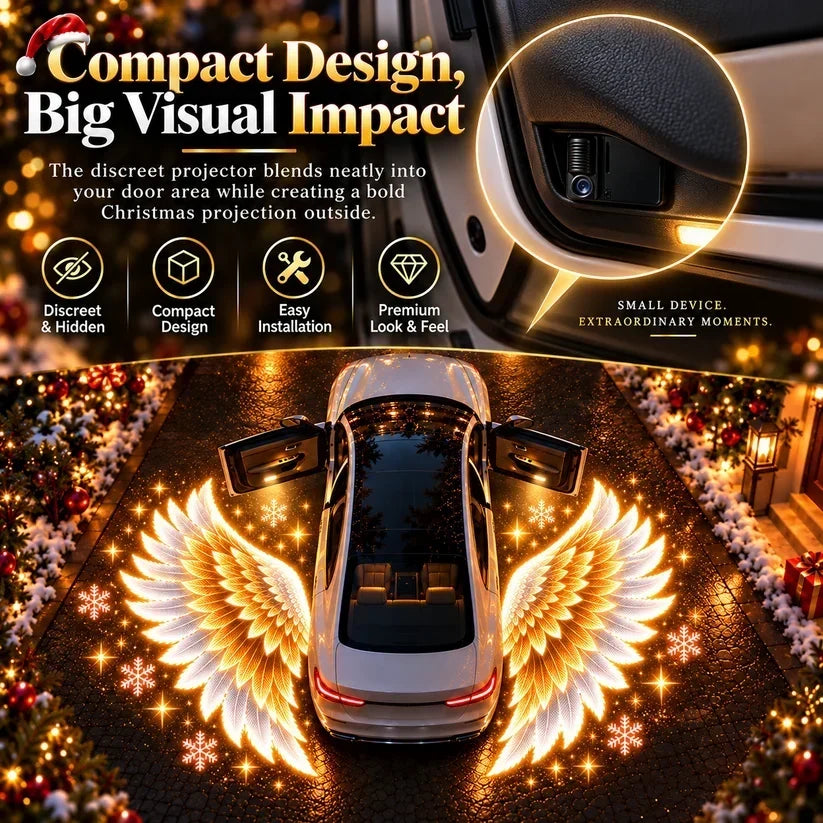 Christmas Angel Wing Car Door Projector Lights – 2-Light Set