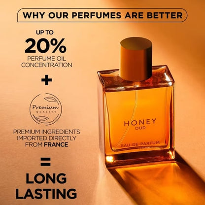 🎁Sales of 50k+ and Exclusive Offer - 49% OFF ❤️Luxury Honey Oud Unisex Eau De Perfume (100ml)