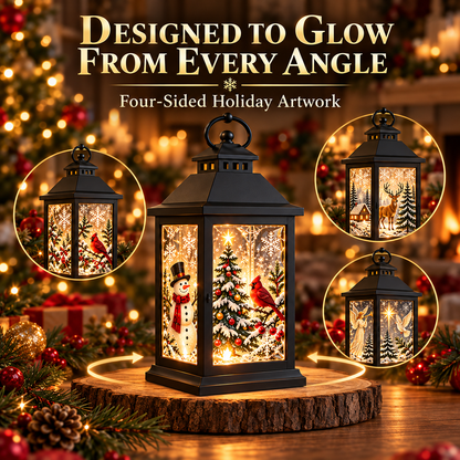 Interchangeable Crystal Lantern – Light-Up Holiday Decor