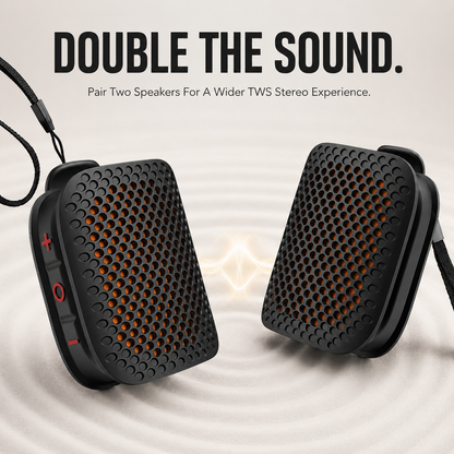 🔊🔥🔊 2026 New Magnetic Clip-On Bluetooth Speaker | IPX7 Waterproof, TWS Stereo & Ultra-Light Wearable Design