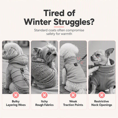 🐶 Dog Vest With Built-In Leash – Warm & Easy to Wear