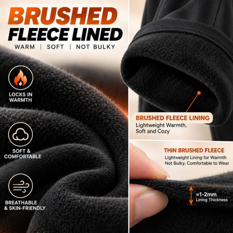 Women's High-Waisted Fleece-Lined Wide-Leg Pants – product view 3