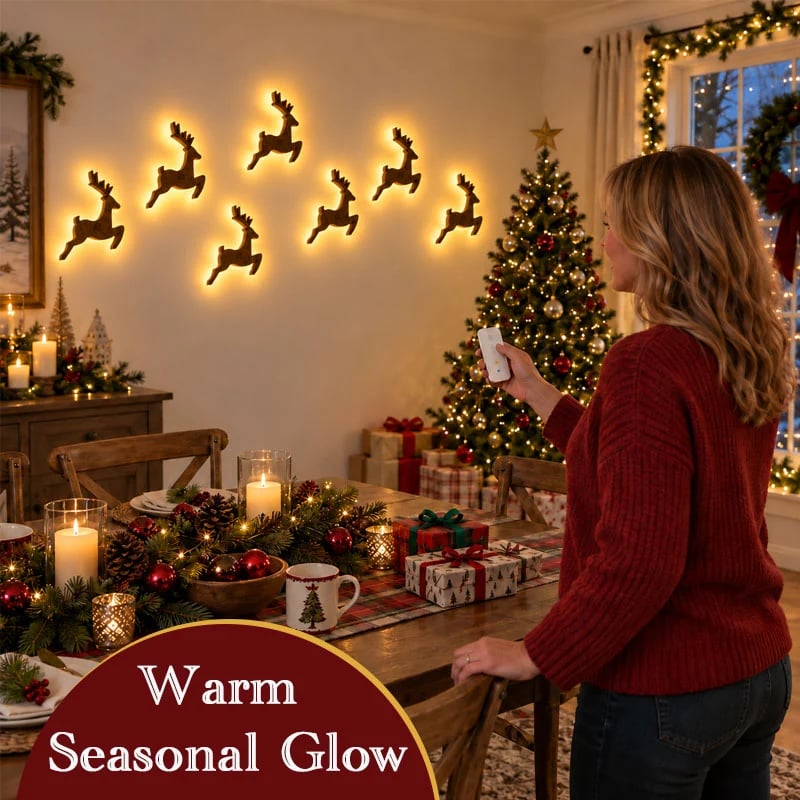LED Reindeer Wall Decorations