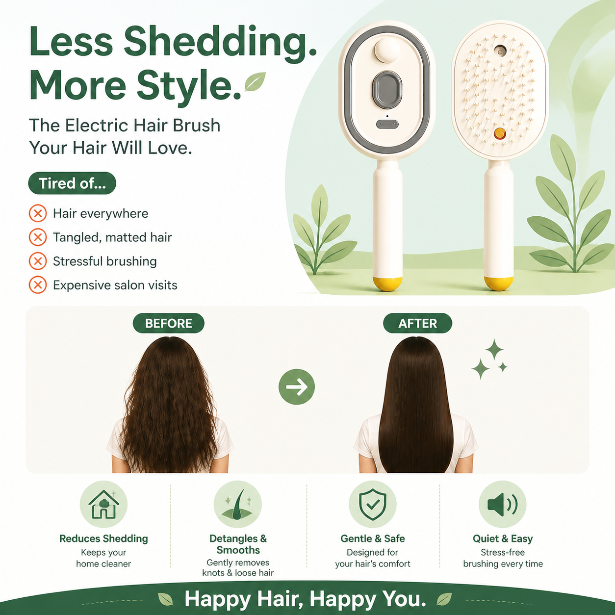 🖤2026 New Year · 50% OFF🖤Moisture Spray Hair Massage Comb