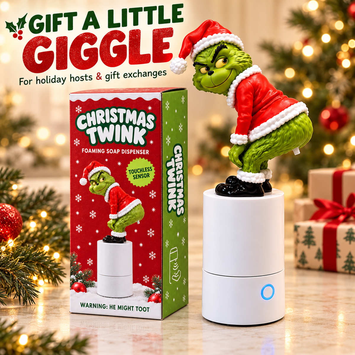 Christmas Tooting Foam Soap Dispenser – product view 1