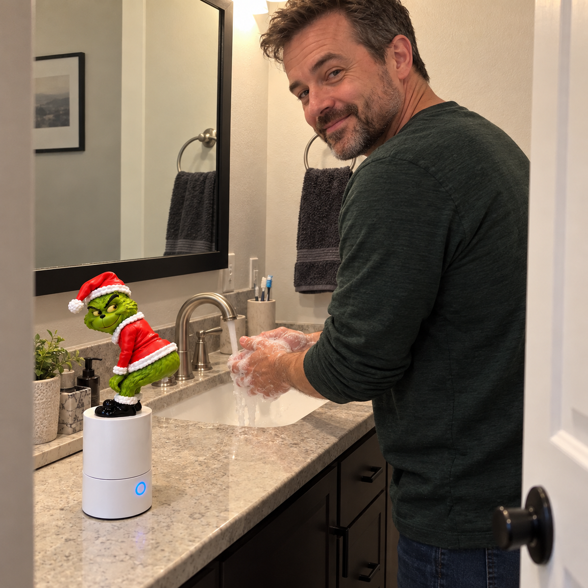 Christmas Tooting Foam Soap Dispenser – product view 2