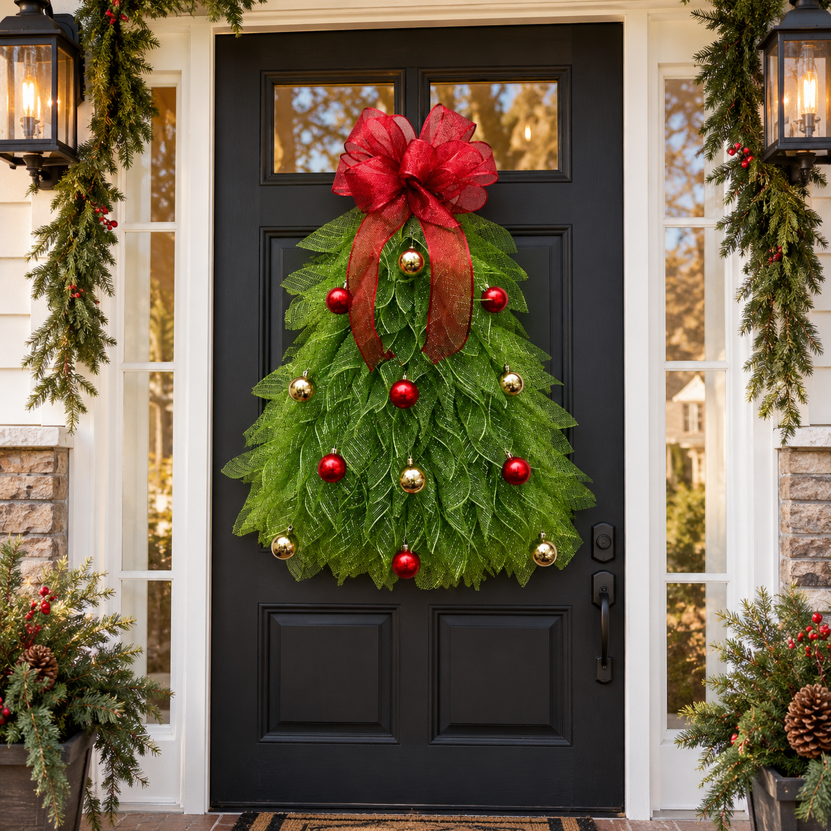 🔥Christmas Sale 49% OFF - 🎄Handmade Christmas Tree Wreath for Front Door