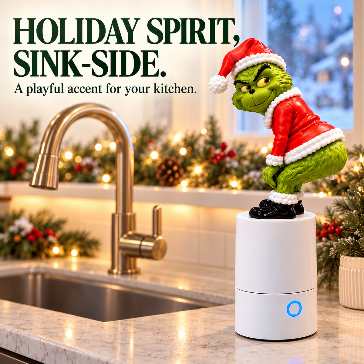 Christmas Tooting Foam Soap Dispenser – product view 3
