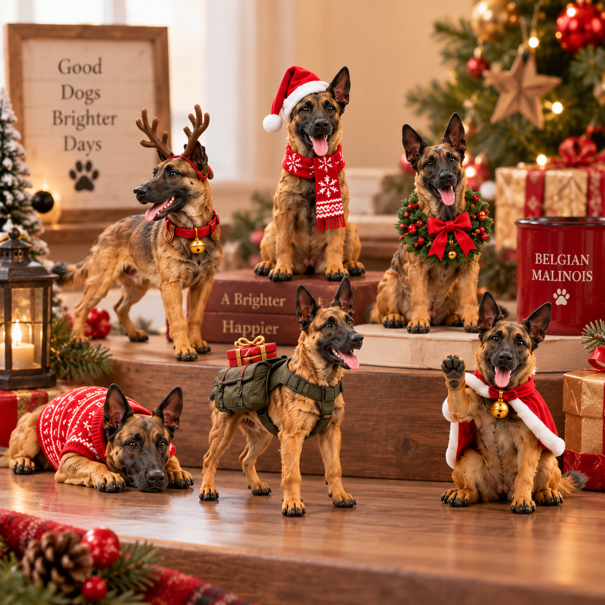 HOT SALE🎉24 Days of Belgian Malinois Joy — 24 Unique Collectible Figurines 2