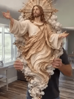 Light of the World Jesus Wall Sculpture