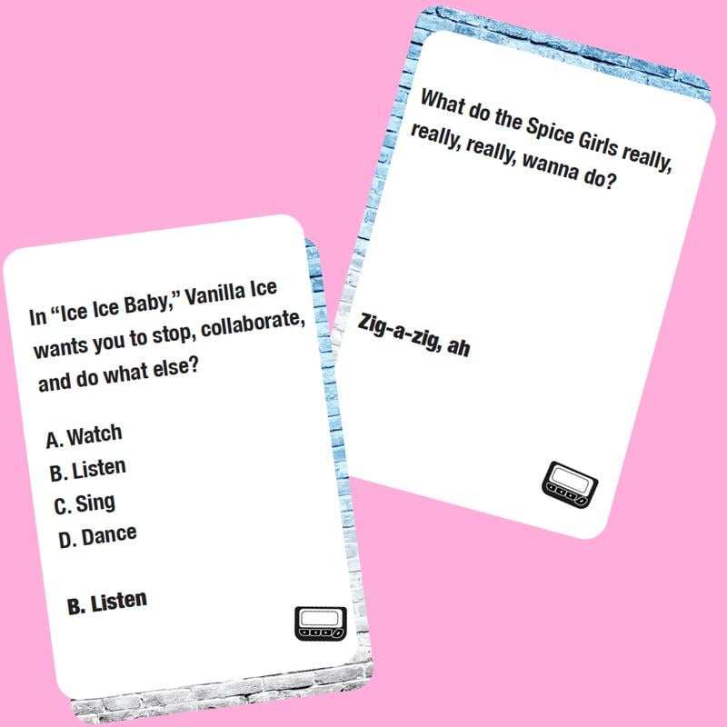 Lyrics Pop Quiz Pop Quiz 90s & 2000s Edition Music Trivia Game