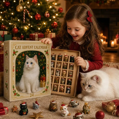🐱🎄 2026 Christmas Cat Advent Calendar – A Gift for Cat Lovers (Holiday Countdown, 24 Christmas Tree Ornament Designs)