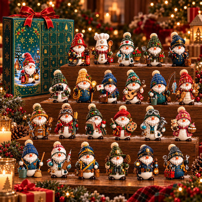⛄ Discover Festive Whimsy: 2026 Gnome & Snowman Jobs 24-Day Christmas Countdown Calendar