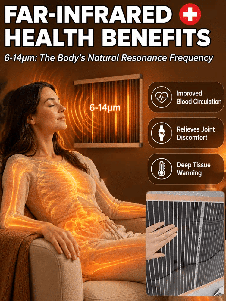 Ultra-Thin Graphene Infrared Wall Heater | 3s Rapid Heating | A+++ Energy Saving | Drill-Free ☀️