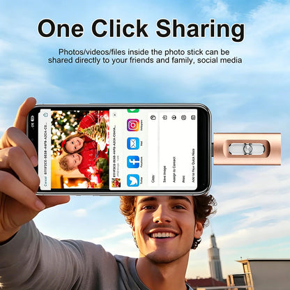 Portable 4-in-1 USB Flash Drive – Fast Photo Backup & Extra Storage for Phone, Tablet & Computer-RH