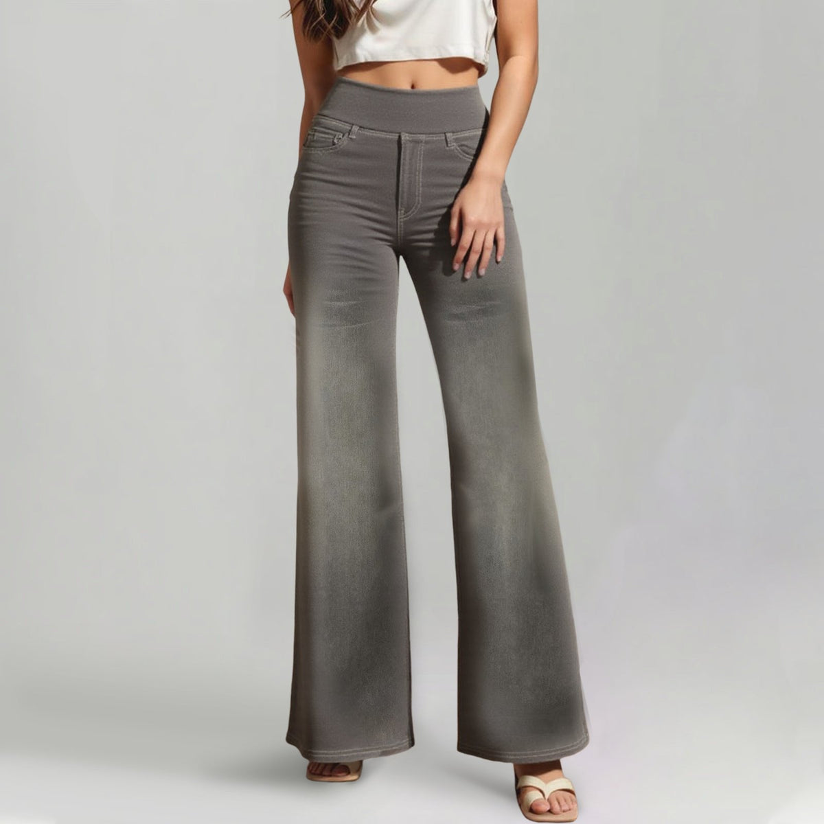 🔥Last Day 60% OFF🔥Women's High-Waisted Washed Baggy Wide
