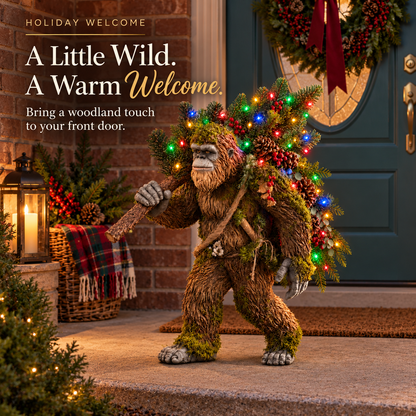 🎄 Woodland Bigfoot – Lighted Christmas Porch Decor 3