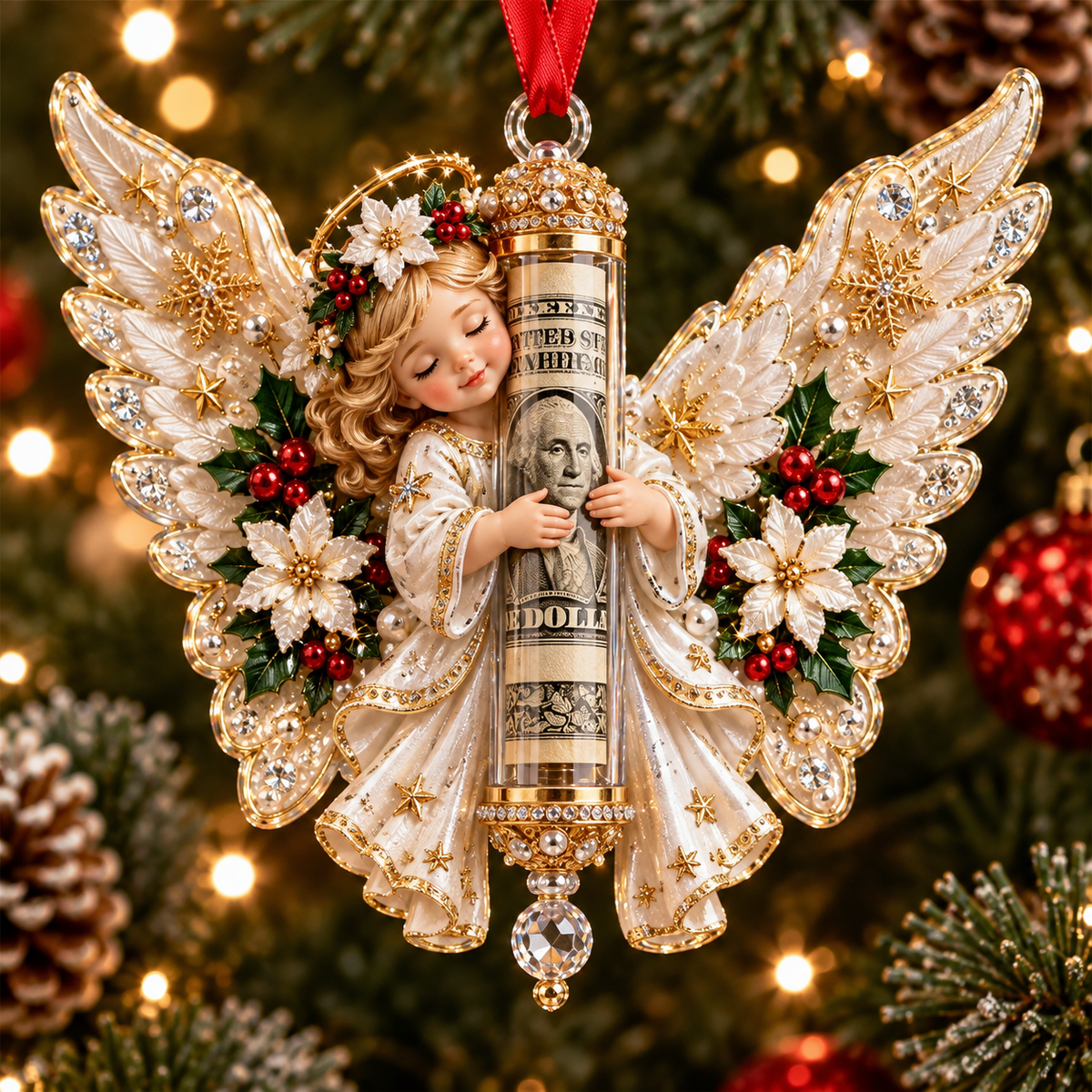 🎄 Christmas Money Surprise Ornament——A Fun Christmas Tree Cash Gift for Kids & Family 🎁💵