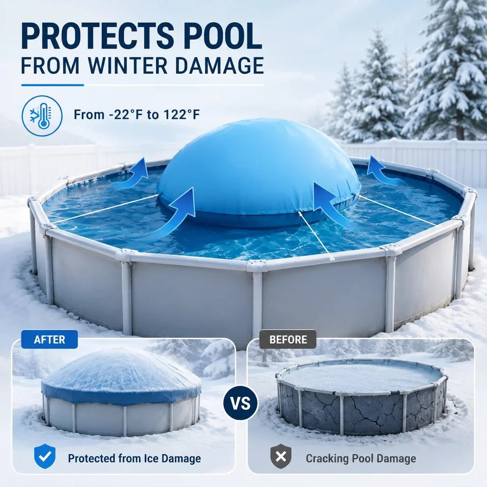 Uirway Heavy-Duty PVC Winter Pool Pillow for Above-Ground Pools