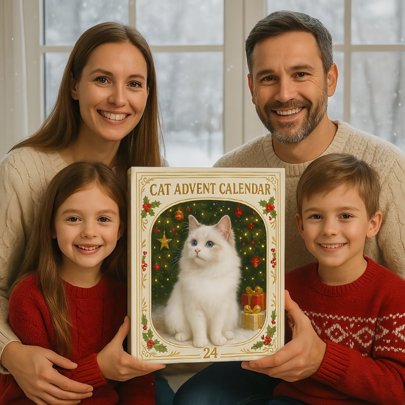 🐱🎄 2026 Christmas Cat Advent Calendar – A Gift for Cat Lovers (Holiday Countdown, 24 Christmas Tree Ornament Designs)